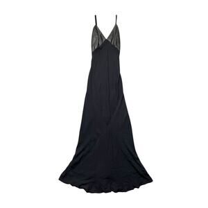 $1,700 leather and crepe maxi dress